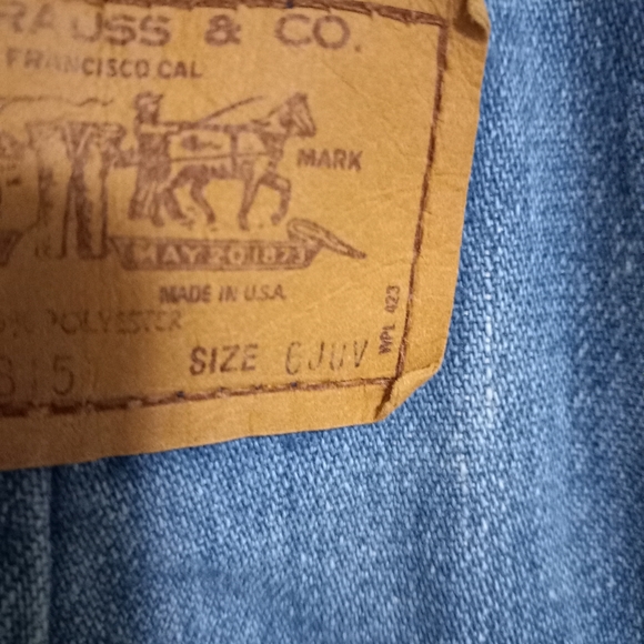 Vintage Levi's Denim 6 Boys Painting Overalls Kids - Picture 6 of 13